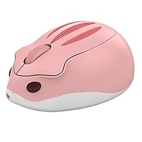 GXOK Portable Mini Mouse 2.4Ghz Wireless 1200DPI Cute Hamster Creative Design Mice,Ergonomic Design Mouse Mice for PC Laptop (Pink)