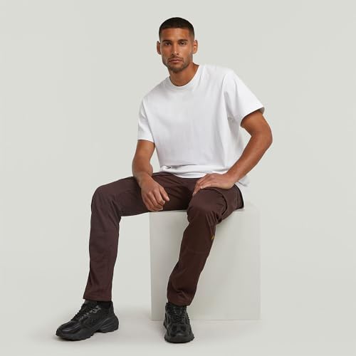 Rovic Zip 3D Regular Tapered Pants, Pantaloni, Uomo, Marrone (Chocolate Plum D02190-5126-G692), 26W / 32L