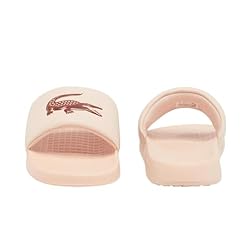 Lacoste Women's Serve Slide, Peach Croc, 9