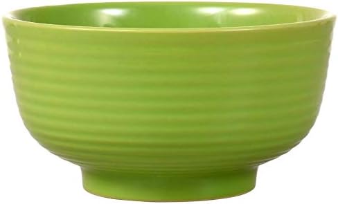 Peacock Blue, Lime Green, and Orange Santa Fe Dinnerware Collection (Sets of Four) (5.5 in Bowl, Lime Green)