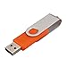 RAOYI 10PCS 2GB USB Flash Drive Orange Pen Drive Thumb Drive USB 2.0 Memory Stick Swivel Design