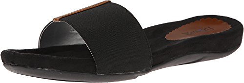 Fitzwell Women's Starlet Black Stretch Fabric Sandal 8 M