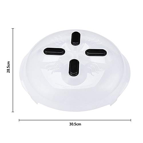 CLKJYF Microwave Cover for Food, Magnetic Microwave Splatter Guard Lid, Microwave Plate Cover with Steam Vents, Cover for Food