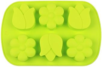 Olyer Water Lily Flower Shape Silicone Mold for Cake Pudding Soap (Water Lily)