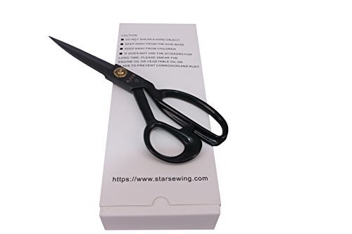 Axis Scissors 9 Inch Black - Professional Heavy Duty Industrial Strength High Carbon Steel Shears for Fabric Leather Paper Sewing Craft Home Office Artists Students Tailors Dressmakers - Thumbnail 6