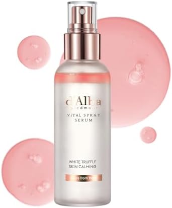 D'alba | soro em spray de trufa branca italiana, vitalizante, iluminador, hidratante e calmante, spray facial, solução para pele vermelha e sensível, vital, cuidados com a pele coreanos