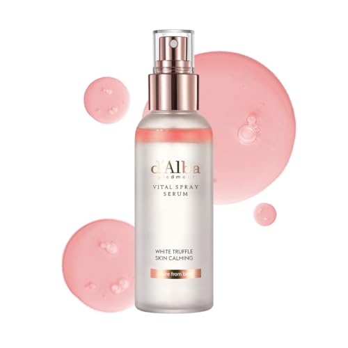 d'Alba Vital Spray Serum Sérum à la Italian White Truffle, Soin Végétalien, Revitalisant, hydratant, Apaisant, Spray pour Visage, Solution SOS pour Peaux Rouges et Sensibles, Soin de la Peau Coréen