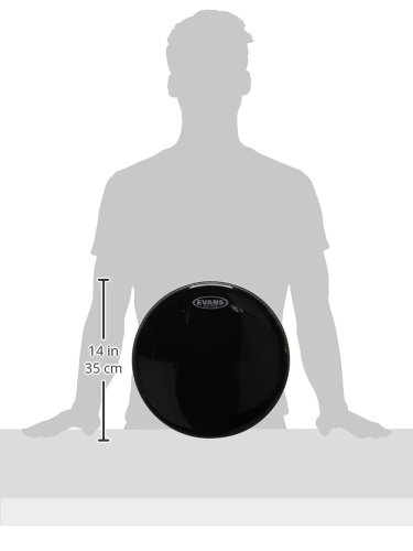 Evans Black Chrome Drum Head, 13 Inch