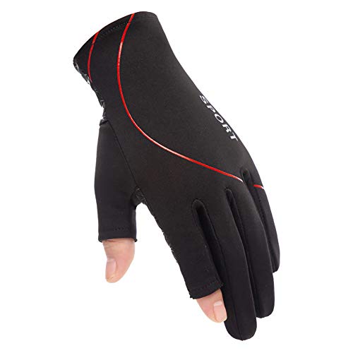 LETSVDO Angelhandschuhe Winter Reiten 2 Finger rutschfeste Handschuhe für Damen Herren Fotografie Bootfahren Segeln… – Bild 5