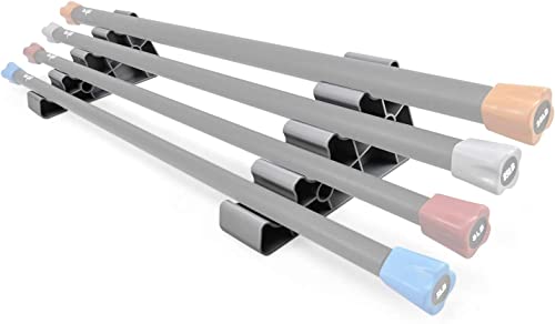 Photo 1 of Yes4All Total Body Workout Weighted Bar Racks, Weighted Workout Bar, Resistance Band Bar, Body Bar For Exercise, Therapy, Aerobics, and Yoga, Strength Training