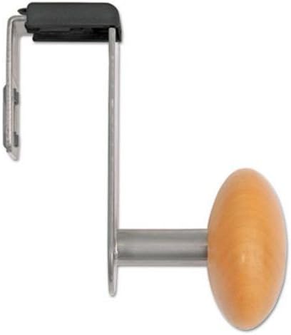 Alba Cubicle Garment Peg, 1 Hook, Metallic Grey (ABAPM1PARTBO) ;#G344T3486G 34BG82G4991