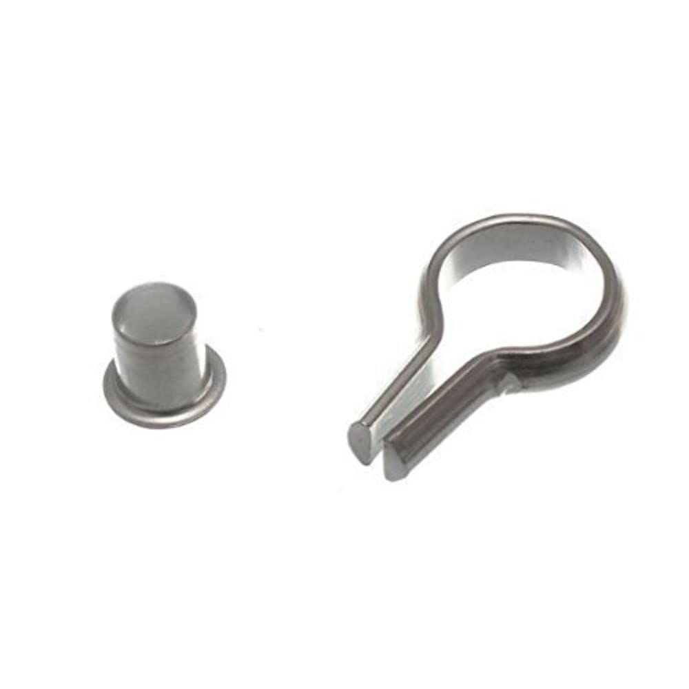 Merriway BH04391 (20 Pcs) Banjo Style Bookcase Socket and Stud, Nickel Plated Steel 6mm - Pack of 20 Pieces