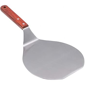 JETEHO Extra-Large Pizza Peel Kitchen Utensil Stainless Steel Spatula Turner with Strong Wooden Handle -Food Flipper Scraper for Grilling, Cooking, Baking Cake & Cookies