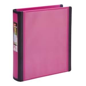 pink 3 inch binder