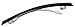 France Luxe Classic Long and Skinny Barrette - Black