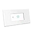 Smart WIFI Light Switch In Wall, Wireless Lighting On/Off, Remote Control Your Fixtures From Anywhere, Work With Alexa / Google Assistant ,support Android and IOS APP, 15A (Need Neutral wiring) (J909)