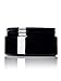 6 Pack - 8 oz Black PET Wide Mouth Single Wall Jar with Black Lids 89-400 neck