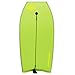 Goplus Bodyboard for Beach, 33/37/41 Inches Lightweight Body Board w/ Wrist Leash, EPS Core, XPE Deck, HDPE Slick Bottom, Surfboard for Kids Teens Adults Surfing (Yellow Conch, 41 inch)