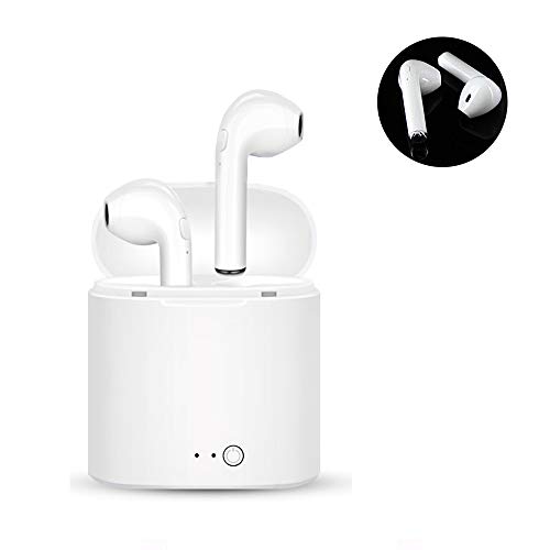 Bluetooth Headphones, Bluetooth Earbuds, Wireless Earbuds with mic Mini Twins Stereo Headsets with Charging Kit Sweatproof Noise Cancelling Sports Bluetooth Compatible with Android and iOS…