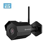 Amcrest 4MP IP Camera WiFi UltraHD Wireless Outdoor Security Camera Bullet - IP67 Weatherproof, 98ft Night Vision, 4-Megapixel (2688 TVL), IP4M-1026 (Black)