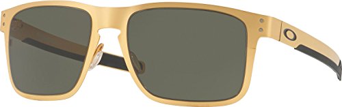 Oakley Men's Holbrook Metal Square Sunglasses, Satin Gold, 55 mm