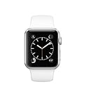 Apple Watch WiFi 38mm Aluminum Case - White Sport Band (Certified Refurbished)