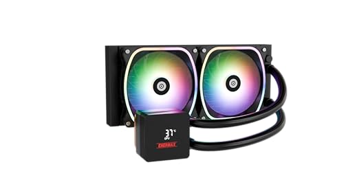 AquafUSION II 240 mm ARGB AIO CPU de refrigeración por agua|Dual Chamber|TDP 350 W+|Intel LGA 1851/1700/115x/2066|AMD AM5/AM4 | Pantalla digital | 2 ventiladores SquA RGB ADV 120 PWM |