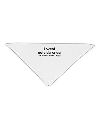 TooLoud I Went Outside Once Text Adult 19" Square Bandana