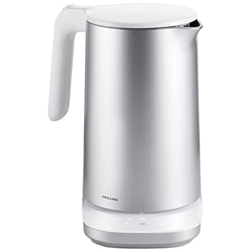 Zwilling Bouilloire Electrique Pro, 1,5 Litres, 1850W, 220-240V, Ecran LCD, Température Réglable, Prise Ue, Argent, Série Enfinigy