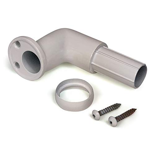 Aluminum Handrail Direct CHR 10' Handrail Section with Returns - ADA Compliant - Gloss White - Thumbnail 3