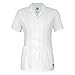 Adar Universal Lapel Collar Buttoned Top - 2629 - White - XL