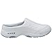 Easy Spirit Women's Traveltime Mule White/Light Blue Leather 10 M US