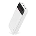 Go4pwr Power Bank Portable Charger 20000mah with LCD Display for Universal Travel Charger Compatible with iPhone 8, X, Samsung S8 and More (White)