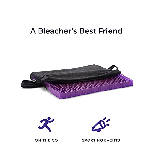 Purple Portable Seat Cushion Pressure Reducing Grid Designed for