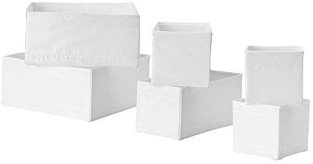 Ikea Skubb Box 6er Set Weiss Amazon De Kuche Haushalt