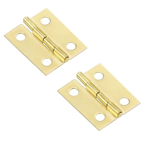 Bulk Hardware BH03819 Charnière en Laiton massif, 50 mm, Set de 2 Pièces