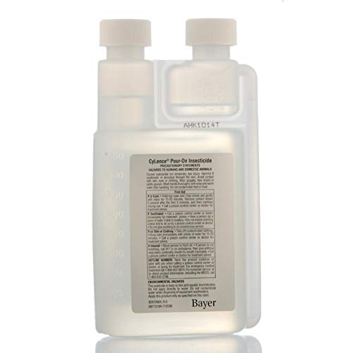 CyLence Pour On Insecticide Goat Dewormer for Itchy Goats, Beef & Dairy Cattle Pint (473 mL