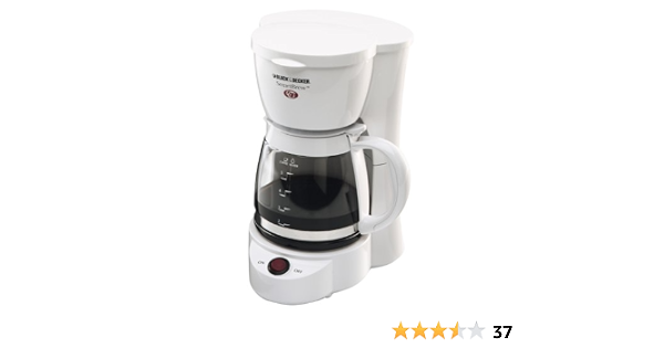 Amazon.com: Black \u0026 Decker DCM500 SmartBrew Cafetera de 5 tazas, color  blanco : Hogar y Cocina
