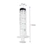 10 Pieces 3D Gelatin Art Tools Stainless Steel Jelly Cake Needles Coming with One 10ml Syringe