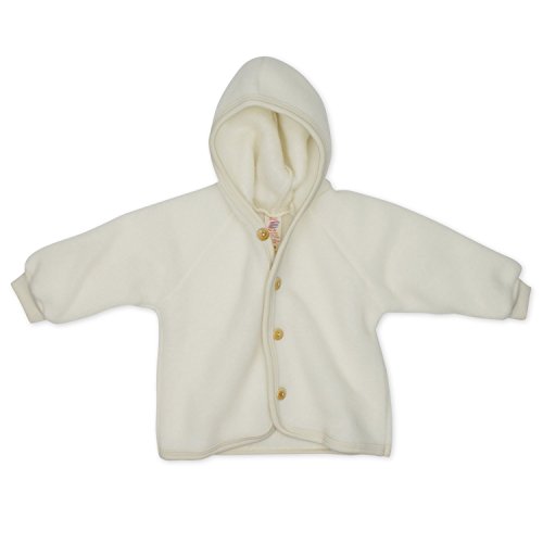 Baby fleecejas scheerwol engel natuur 3 kleuren