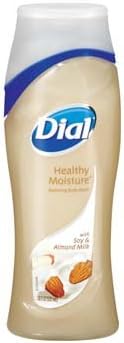 Dial Healthy Moisture with Soy & Almond Milk Body Wash 18 oz (Pack of 6)
