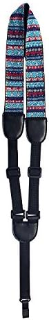 Pure Cotton Woven Button Free Ukulele Strap, Blue