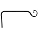 Panacea 89406 Forged Straight Hook, Black, 6-Inch