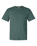 Comfort Colors Pigment-Dyed Short Sleeve Shirt, Bluespruce, L [Apparel]