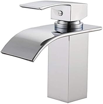 Sumerain S1216cw Single Handle Deck Mount Waterfall Bathroom Sink