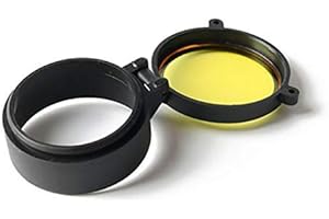 URBEAR Rifle Scope Cover Quick Flip Spring Up Open Lens Cover Cap Eye Protect Objective Cap for Caliber 29 Sizes