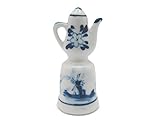 Collectible Thimble Blue and White Teapot (2