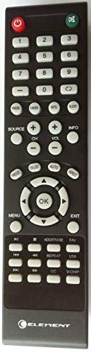 New ELEMENT TV Remote for ELDFW406 ELCFT262 ELDFW322 ELCFW326 ELCFW329 ELDFT404 ELCFW328 ELDFW464 ELDFT465J ELDFQ501J ELEFQ501J ELGFW601 ELDFW501 ELEFW193 ELEFJ191 ELEFT195 ELEFW195 ELEFS191 ELEFT193 ELEFJ243 ELEFS241 ELEFW264 ELEFT281 ELEFW325 ELEFT326 ELEFS321 ELEFJ321 ELEFT406 ELEFQ402 ELEFW401A ELEFQ462 ELEFT466 ELEFW462 ELEFC461 ELEFC463JA ELEFT502 ELEFW705 ELEFQ391J ELDFT395J ELEFJ391 ELEFC401 ELDFQ501J ELDFC551J ELEFC461 ELDFT465J—Sold by Parts-outlet store
