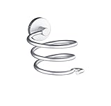 Cavoli Hair Dryer Holder Wall Mounted,Space Aluminum,Rack Hanging Storage,Hanging The Plug (Silver)