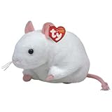 Ty Beanie Baby Tiny the Cute White Mouse New 2010 Beanie